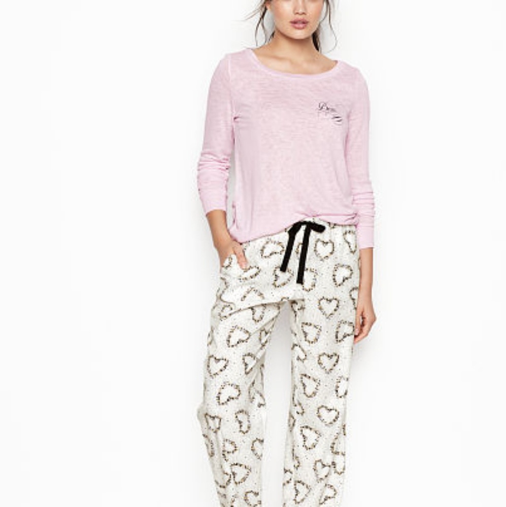 Victorias secret flannel pjs set